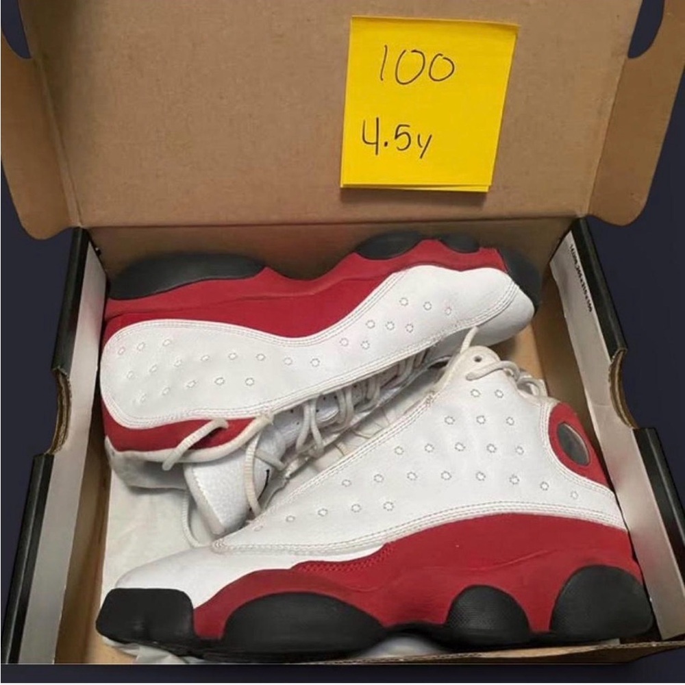 Jordan Kids Sneakers Red White Black